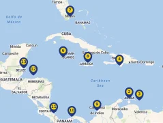 Mapa plavby