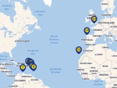 Mapa plavby