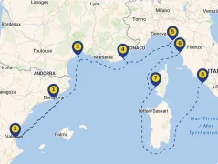 Mapa plavby
