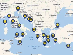 Mapa plavby