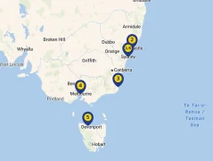 Mapa plavby