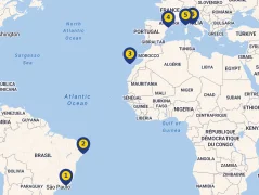 Mapa plavby