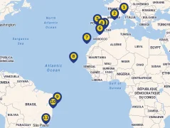 Mapa plavby