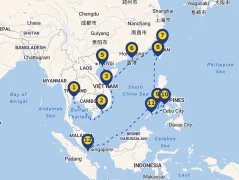 Mapa plavby