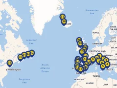 Mapa plavby