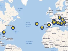 Mapa plavby