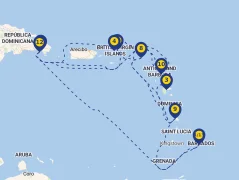 Mapa plavby