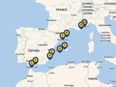 Mapa plavby