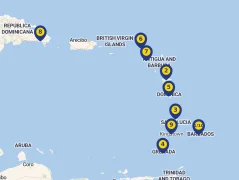 Mapa plavby