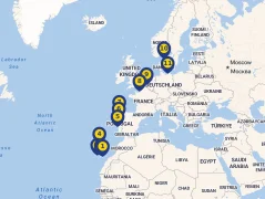Mapa plavby