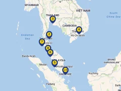 Mapa plavby