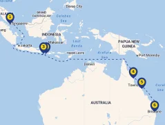 Mapa plavby