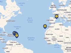 Mapa plavby