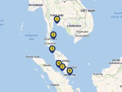 Mapa plavby