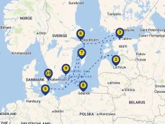 Mapa plavby