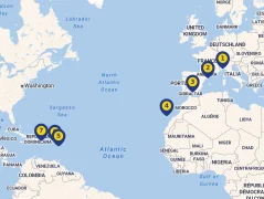 Mapa plavby