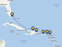 Mapa plavby
