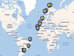 Mapa plavby