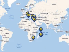 Mapa plavby